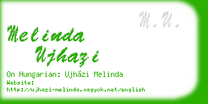 melinda ujhazi business card